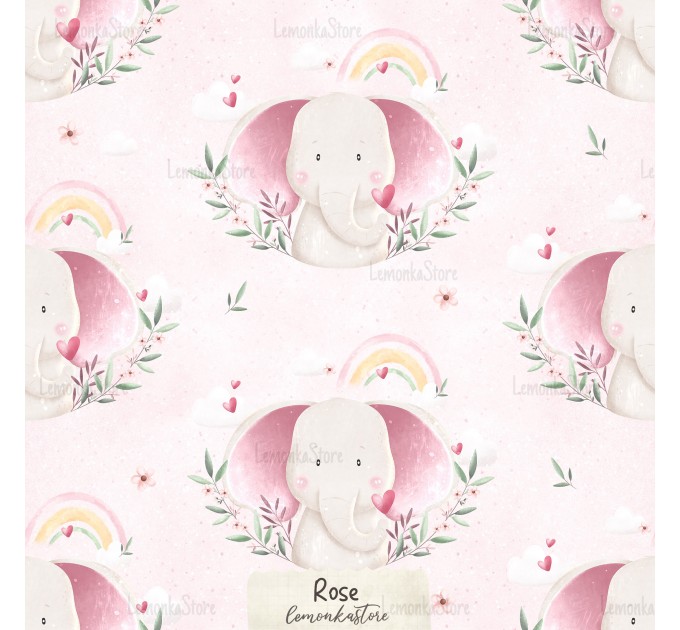 Ellie - Little Lovelie  [NON-exclusive] seamless pattern - Rose