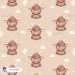 Highland Baby Cow seamless pattern - Brown