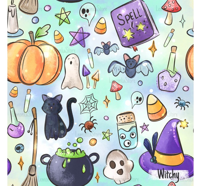 Magic Stuff [NON-exclusive] seamless pattern - Witchy