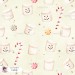 Marshmallow Snowman seamless pattern - Candy