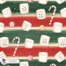 Marshmallow Snowman seamless pattern - Christmas