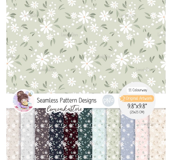 Pretty Flowers seamless pattern [Non-Exclusive]