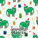 Santa's Favourite Dino [NON-exclusive] seamless pattern