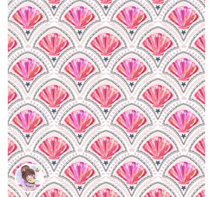 Shell seamless pattern 3 in 1