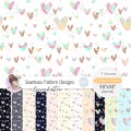 Whimsical Hearts  [NON-exclusive] seamles pattern | 11 in 1