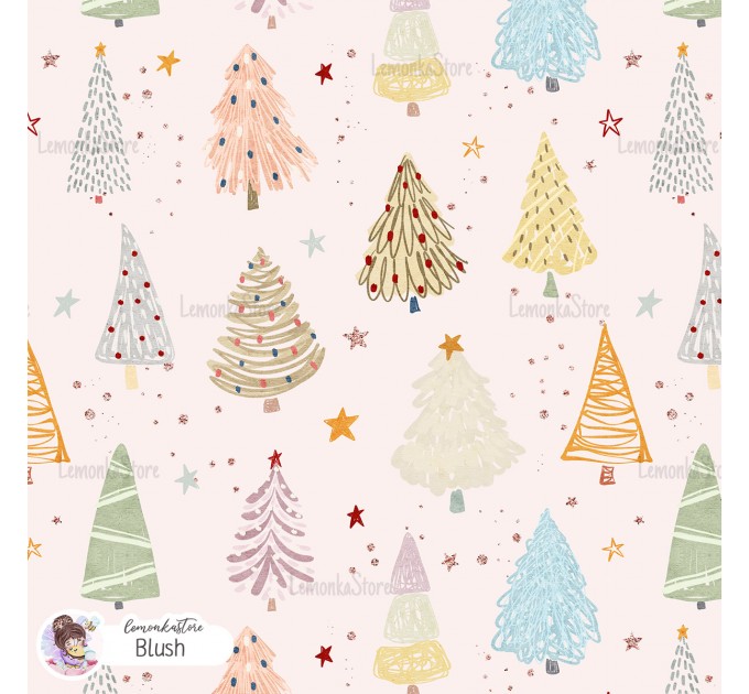 Christmas Whimsical Trees [NON-Exclusive] - Blush