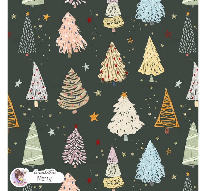 Christmas Whimsical Trees [NON-Exclusive] - Merry