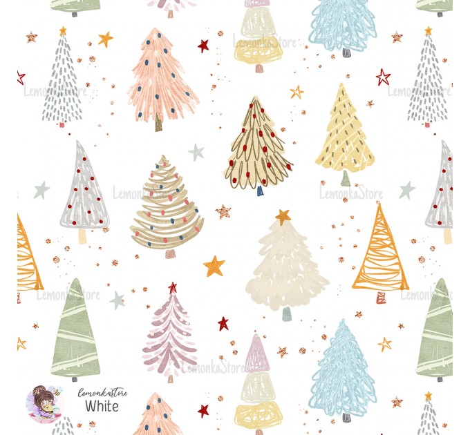 Christmas Whimsical Trees [NON-Exclusive] - White