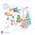 Christmas Candy Forest [Exclusive] PNG clipart