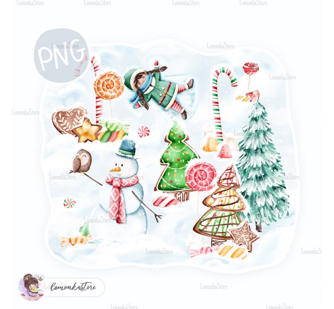 Christmas Candy Forest [Exclusive] PNG clipart