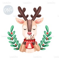 Christmas Deer PNG Clipart