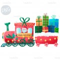 Christmas Santa train PNG Clipart