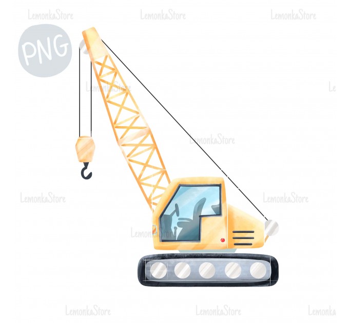 Crane Construction PNG Clipart