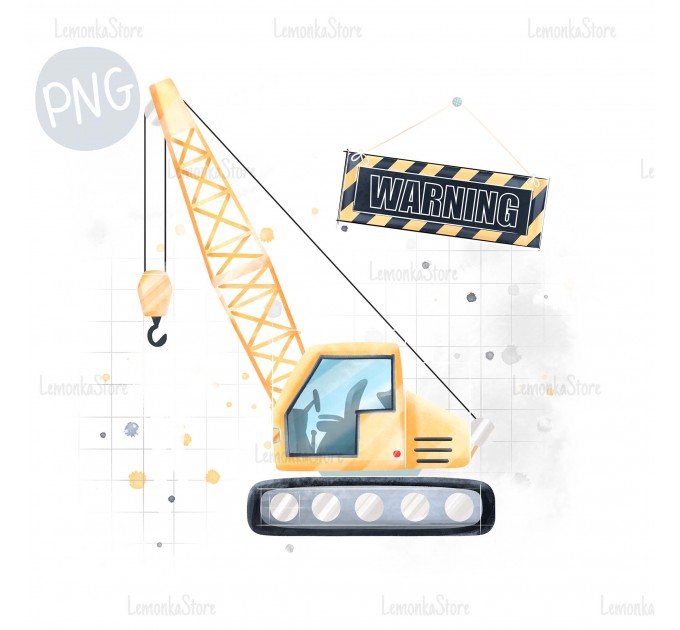 Crane Construction PNG Clipart