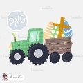 Easter Tractor PNG Clipart