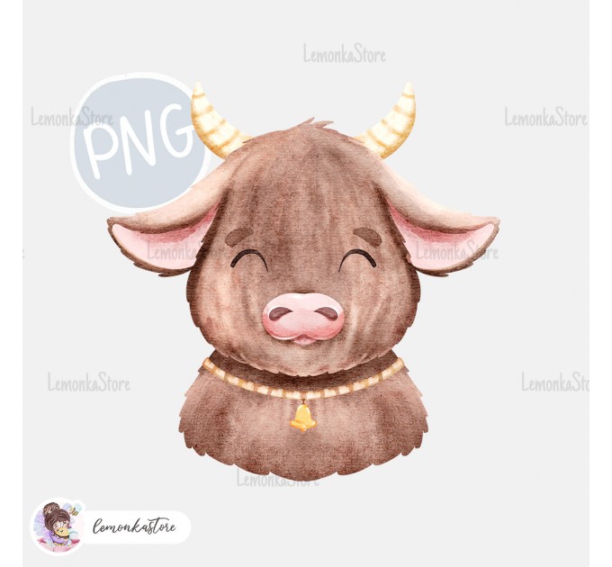 Highland Baby Cow PNG Clipart