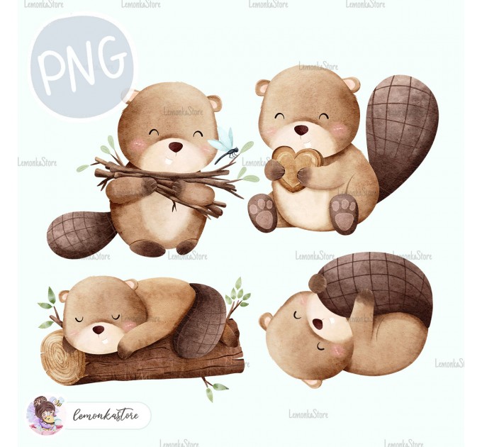 Little Beaver PNG clipart