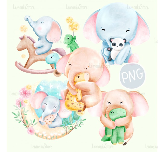 SPECIAL OFFER BUNDLE - All 5 elephants 