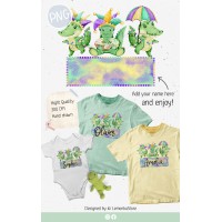 Mardi Gras Alligators with frame PNG ClipArt