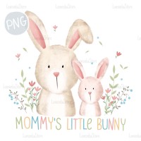 Mommy's Little Bunny PNG Clipart