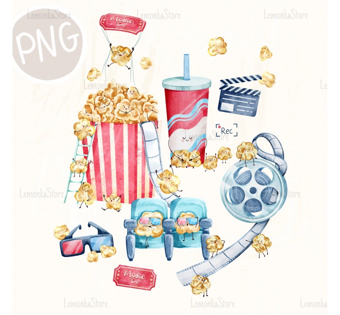 Movie Time PNG Clipart