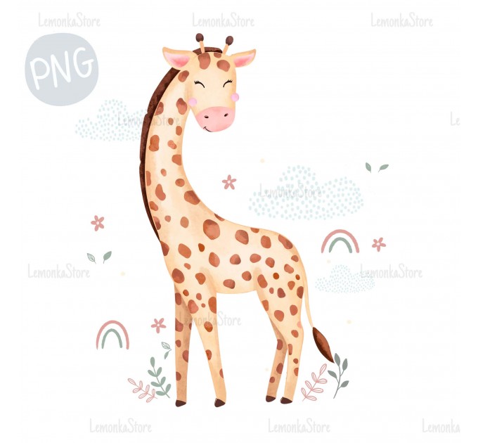 Nicole Giraffe PNG Clipart