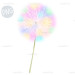 Rainbow dandelions PNG Clipart